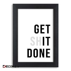 تابلو آرتی فریم – Get It Done مدل F060B