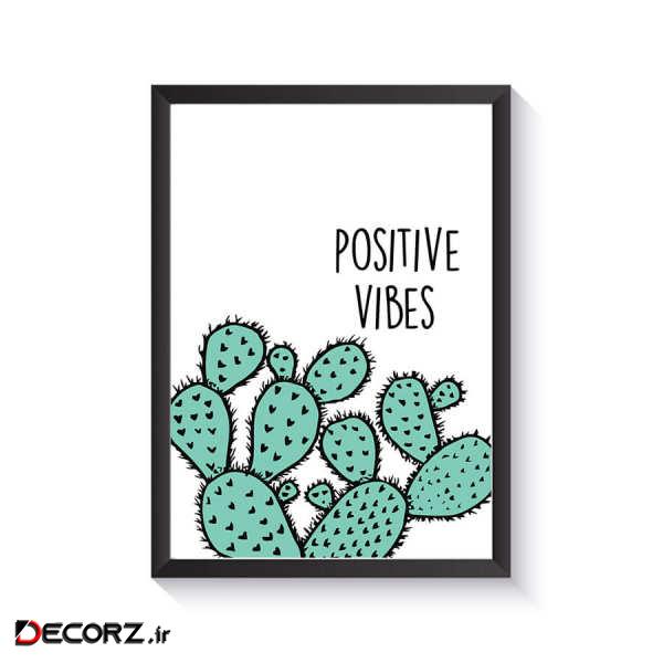 تابلو وینا مدل Positive Vibes