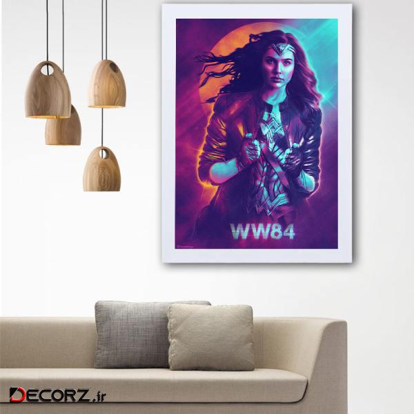 تابلو گالری استاربوی طرح Wonder woman مدل هنری L51