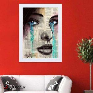 تابلو   گالری استاربوی طرح اشک مدل هنری HL325
