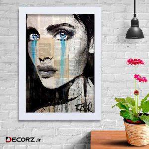 تابلو   گالری استاربوی طرح اشک مدل هنری KL198