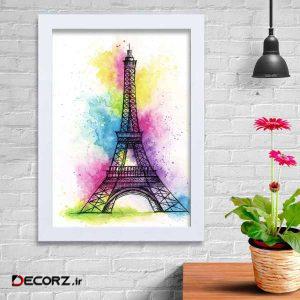 تابلو   گالری استاربوی طرح برج ایفل مدل هنری KL138