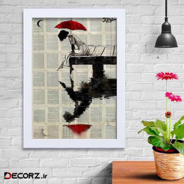 تابلو   گالری استاربوی طرح تنهایی مدل هنری KL193