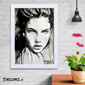 تابلو   گالری استاربوی طرح دختر مدل هنری KL146