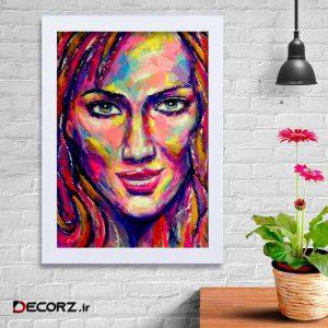 تابلو   گالری استاربوی طرح دختر مدل هنری KL174