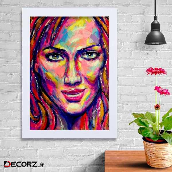 تابلو   گالری استاربوی طرح دختر مدل هنری KL174
