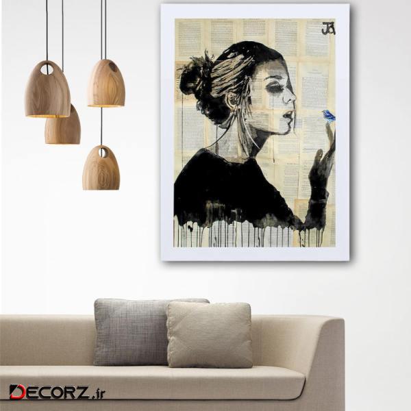 تابلو گالری استاربوی طرح دخترانه مدل هنری L19