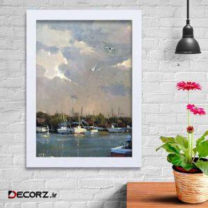 تابلو   گالری استاربوی طرح ساحل و دریا مدل هنری KL204