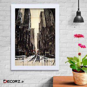 تابلو   گالری استاربوی طرح شهر مدل هنری KL86