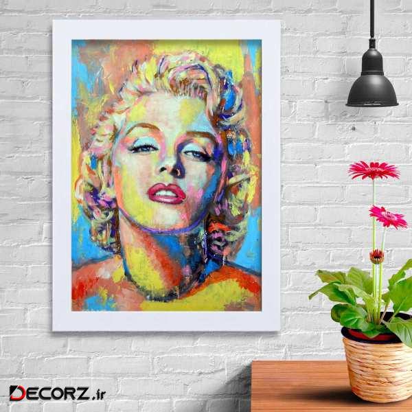 تابلو   گالری استاربوی طرح مرلین مونرو مدل هنری KL156
