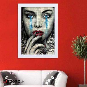 تابلو   گالری استاربوی طرح گریه مدل هنری HL321