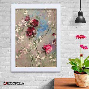 تابلو   گالری استاربوی طرح گل مدل هنری KL151