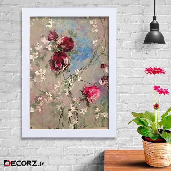 تابلو   گالری استاربوی طرح گل مدل هنری KL151