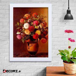 تابلو   گالری استاربوی طرح گل مدل هنری KL95
