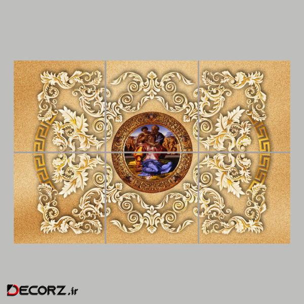 تایل سقفی آسمان مجازی مدل AY32004 سایز 60*60 مجموعه شش عددی