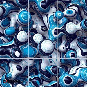 تایل سقفی مدل AY33019 سایز ۶۰*۶۰ مجموعه ۹ عددی