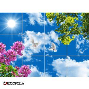 تایل سقفی مدل AY43006 سایز ۶۰*۶۰ مجموعه ۱۲ عددی