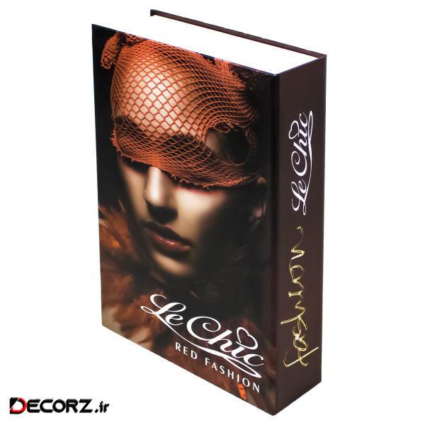 جعبه دکوری مدل کتاب دکوراتیو کد RED LECH 01  