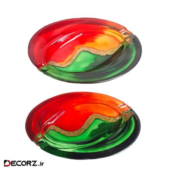 زیرسیگاری مدل بیضی کد 7191 مجموعه 2 عددی
