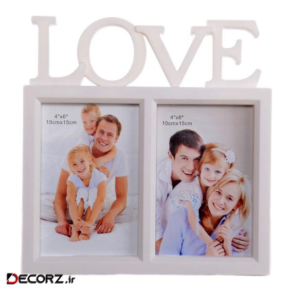 قاب عکس طرح love کد 2 سایز  10×15 سانتی متر 