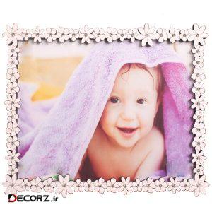 قاب عکس طرح گل چیچک کد ۱۰