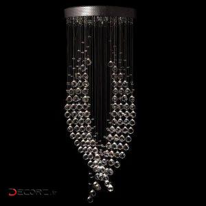لوستر سقفی لوسترسازان مدل پیچ دم ماهی کد Lbd6/100