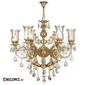 لوستر چشمه نور ۱۲شعله کد C2931