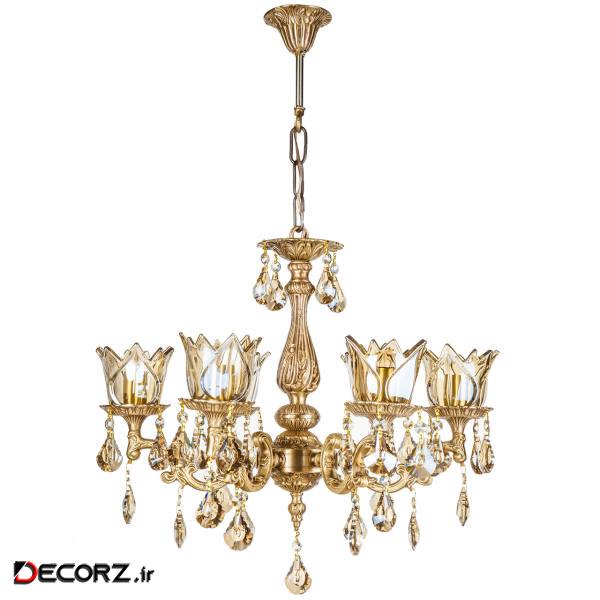 لوستر چشمه نور 5 شعله کد C2911 لوستر چشمه نور 5 شعله کد C2911