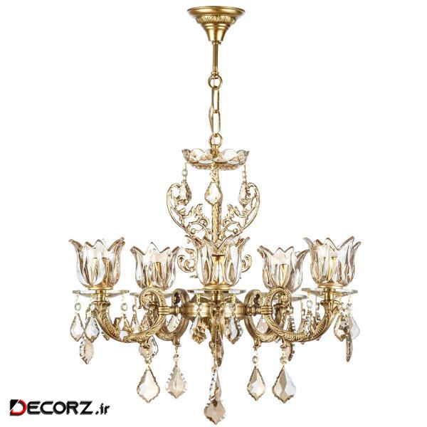 لوستر چشمه نور 5شعله کد C2779/5-A