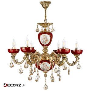 لوستر چشمه نور ۶ شعله کد C2550/6-B-Z