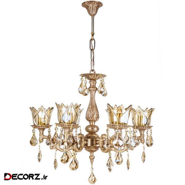 لوستر چشمه نور 6 شعله کد H2911/6-A لوستر چشمه نور 6 شعله کد H2911/6-A