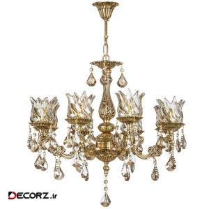 لوستر چشمه نور۸ شعله کد C2911/8-B