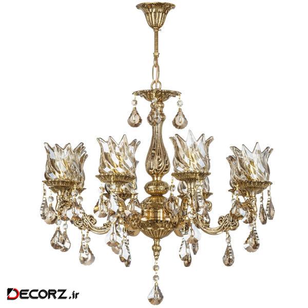 لوستر چشمه نور8 شعله کد C2911/8-B