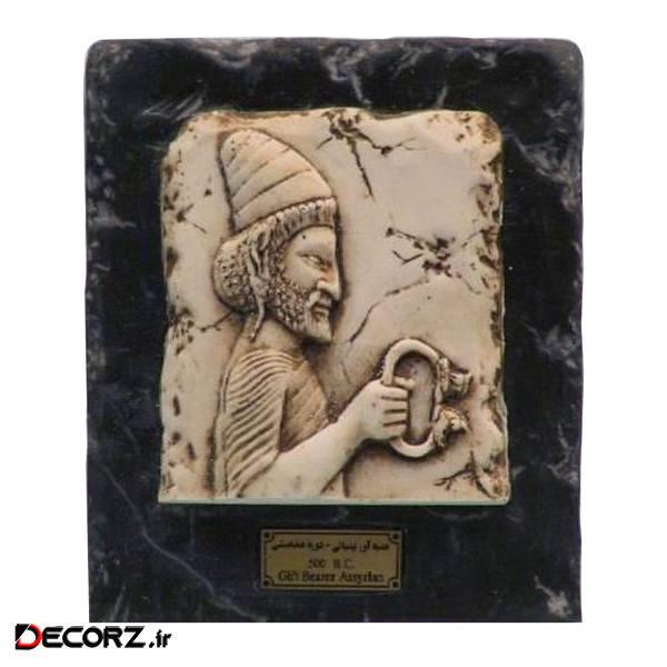 مجسمه تندیس و پیکره شهریار مدل تابلو سنگی هدیه آور لیدیایی حلقه کد MO2720 مجسمه تندیس و پیکره شهریار مدل تابلو سنگی هدیه آور لیدیایی حلقه کد MO2720