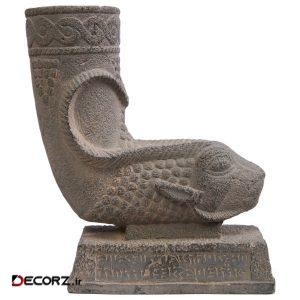 مجسمه تندیس و پیکره شهریار مدل ریتون قوچ طرحدار کد MO1830