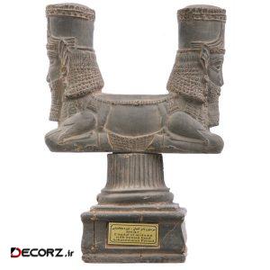 مجسمه تندیس و پیکره شهریار مدل سر ستون سر انسان کد MO240