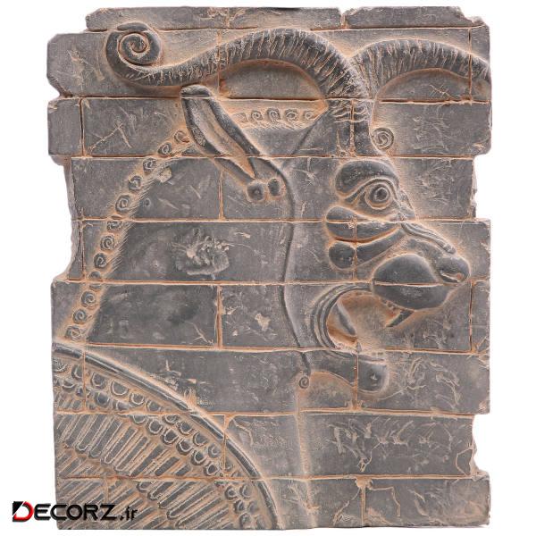 مجسمه تندیس و پیکره شهریار مدل کتیبه آجری سر شیر افسانه ای آویزدار کد MO2880 مجسمه تندیس و پیکره شهریار مدل کتیبه آجری سر شیر افسانه ای آویزدار کد MO2880
