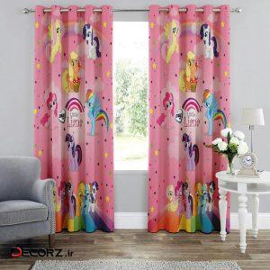 پرده  طرح اسب تک شاخ کد M507 سایز ۲۸۰*۱۵۰ سانتی متر