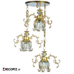 چراغ آویز ۳ شعله چشمه نور  کد C2790/3HA