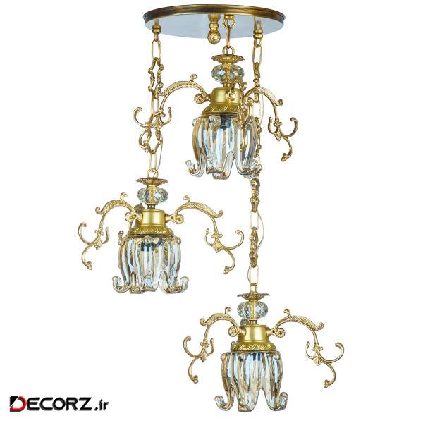 چراغ آویز 3 شعله چشمه نور  کد C2790/3HA