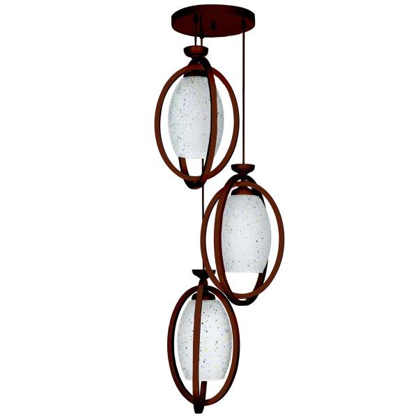 چراغ آویز چشمه نور 3 شعله کد G539/3H-BR چراغ آویز چشمه نور 3 شعله کد G539/3H-BR