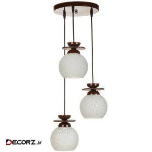 چراغ آویز چشمه نور ۳ شعله کد G563/3H-BR