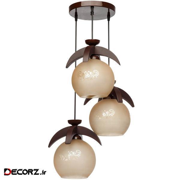 چراغ آویز چشمه نور سه شعله کد G568/3H چراغ آویز چشمه نور سه شعله کد G568/3H
