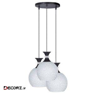 چراغ آویز چشمه نور سه شعله کد G581/3H
