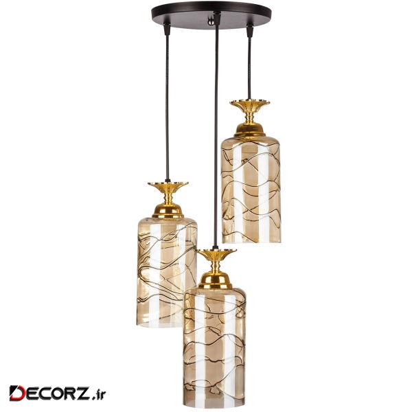 چراغ آویز چشمه نور  کد G591/3H