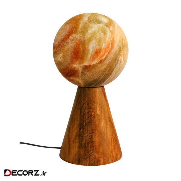 چراغ خواب سنگ نمک طرح گوی مدل HeGmid23 چراغ خواب سنگ نمک طرح گوی مدل HeGmid23
