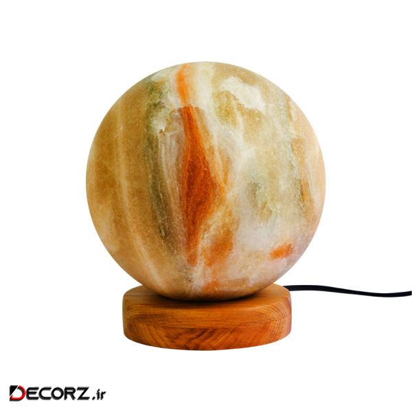 چراغ خواب سنگ نمک طرح گوی مدل RoGmid21 چراغ خواب سنگ نمک طرح گوی مدل RoGmid21