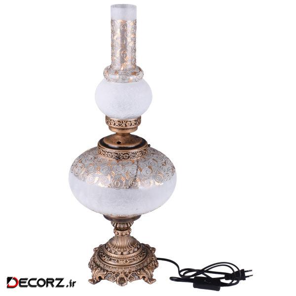 چراغ رومیزی لنتری طرح پیچک مدل 00-12 سایز 25 چراغ رومیزی لنتری طرح پیچک مدل 00-12 سایز 25