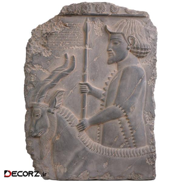کتیبه تندیس و پیکره شهریار مدل هدیه آور خوزی کد MO1220 سایز بزرگ