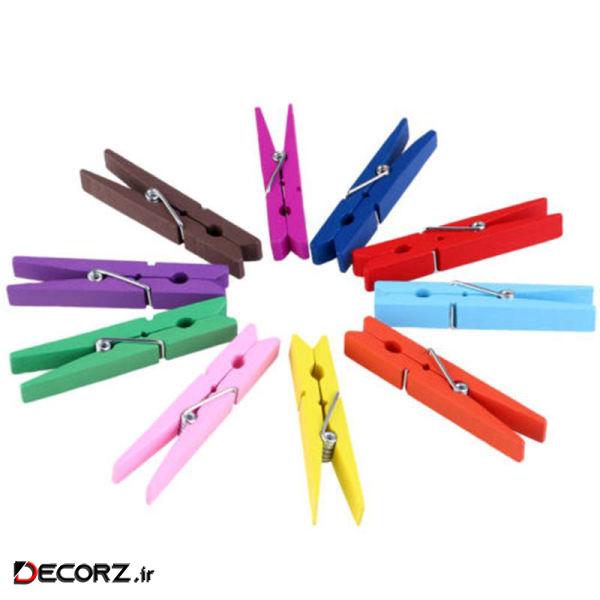 گیره عکس مدل rainbow مجموعه 10 عددی
